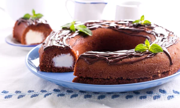 Chocolate freezer cake — Stock Photo, Image