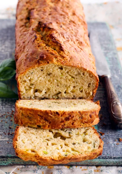 Cheese, herb and  zucchini bread — Stock Photo, Image