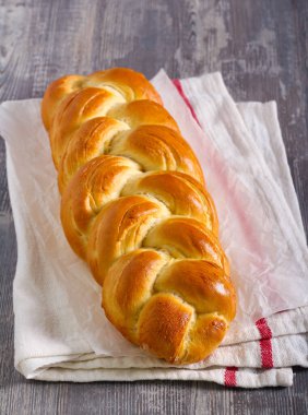 Havluda beyaz ekmek örgüsü