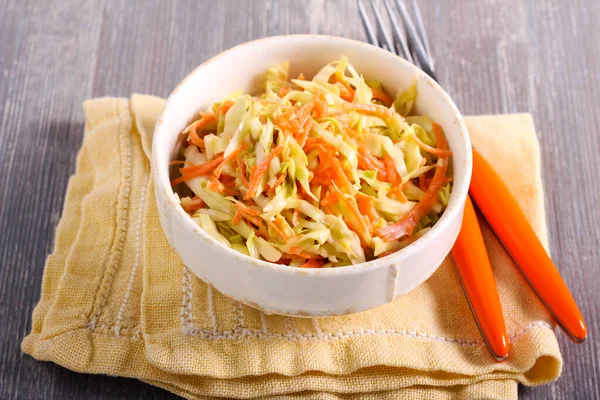 Cole Slaw Salad Served Bowl — Stock Photo, Image