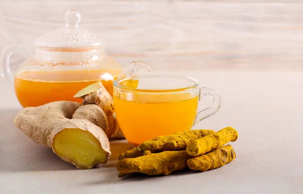 Healthy turmeric and ginger healthy tea