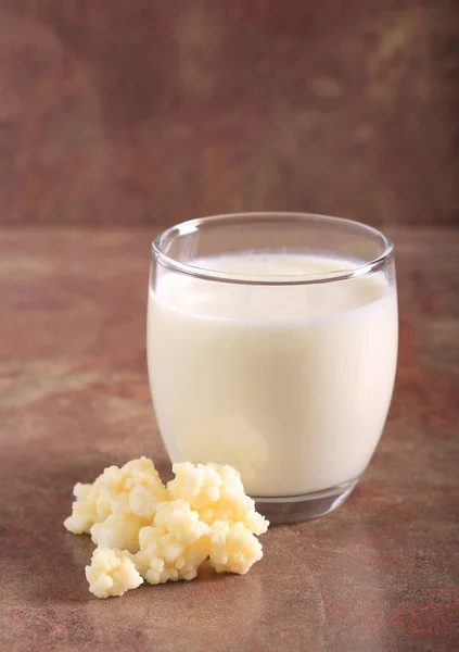 Kefir Bevanda Fomentato Bicchiere — Foto Stock