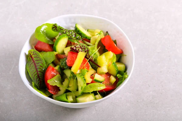 Insalata Vegetale Sana Fresca Una Ciotola — Foto Stock