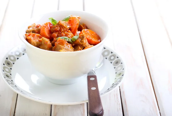 Beef and carrot stew — Stock Photo, Image