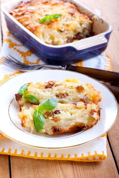 Tarta de manzana y queso — Foto de Stock