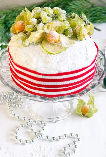 Reichhaltiges Obst-Weihnachtsgebäck — Stockfoto