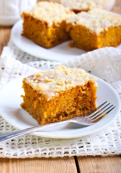 Pastel de café de calabaza — Foto de Stock