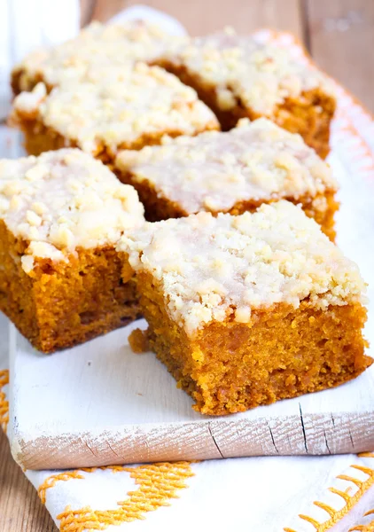 Pumpkin coffee cake Royalty Free Stock Images