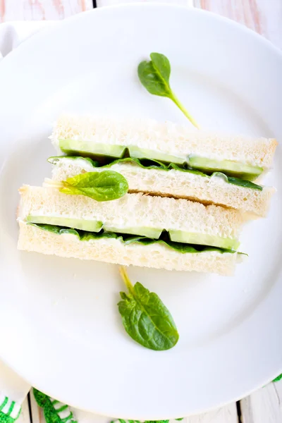 Cucumber sandwich — Stock Photo, Image