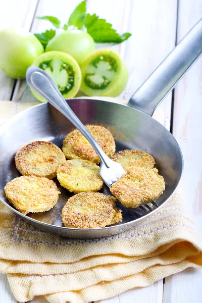 Kızarmış Yeşil domates 