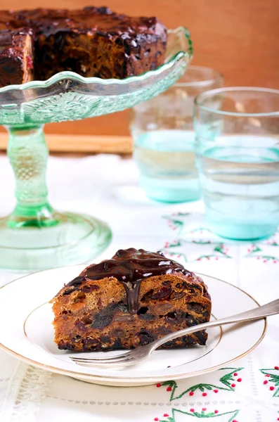 Bolo de frutas rico — Fotografia de Stock