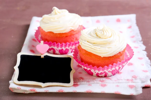 Pink velvet cakes — Stock Photo, Image