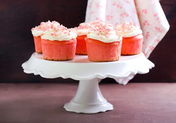 Pasteles de terciopelo rosa — Foto de Stock