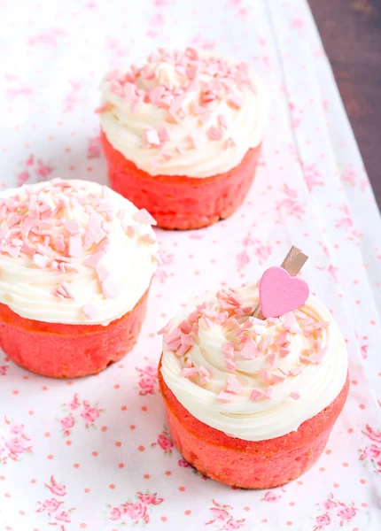 Pasteles de terciopelo rosa — Foto de Stock