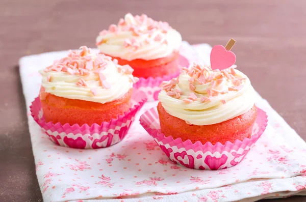 Pasteles de terciopelo rosa — Foto de Stock