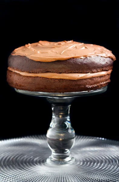 Dupla csokis sütemény — Stock Fotó
