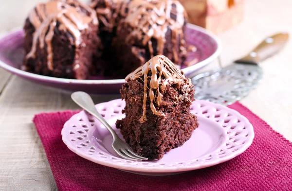 초콜릿 반지 케이크 — 스톡 사진