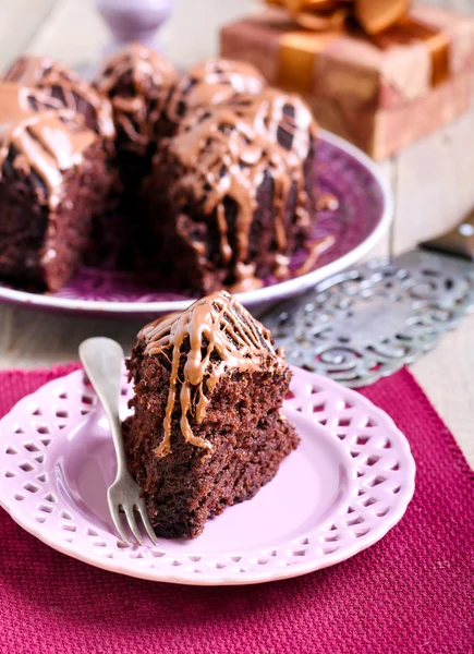 Choklad ring tårta — Stockfoto