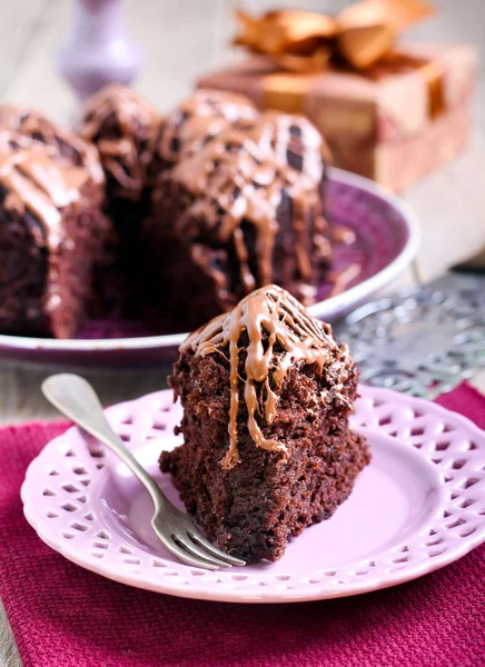 Çikolatalı halka pasta — Stok fotoğraf