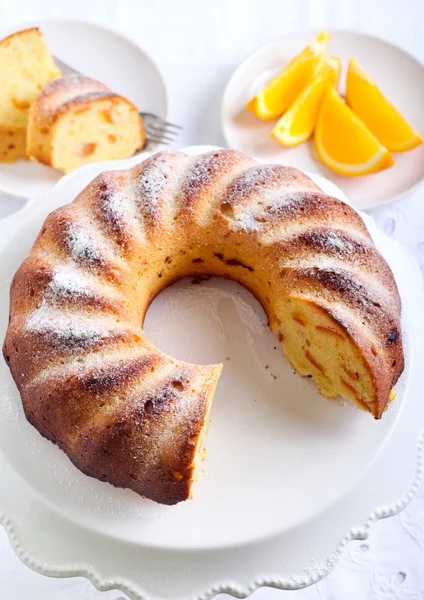 Orange ring cake — Stock Photo, Image