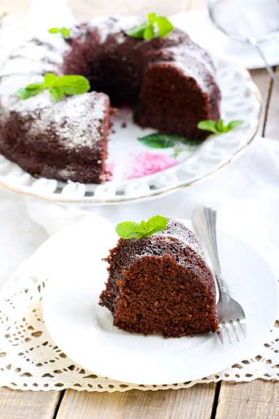 Торт шоколадний кільце — стокове фото