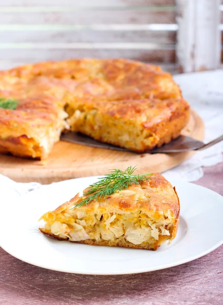 Savory cake — Stock Photo, Image