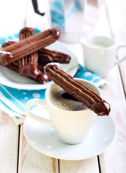 Chocolate Viennese fingers biscuits