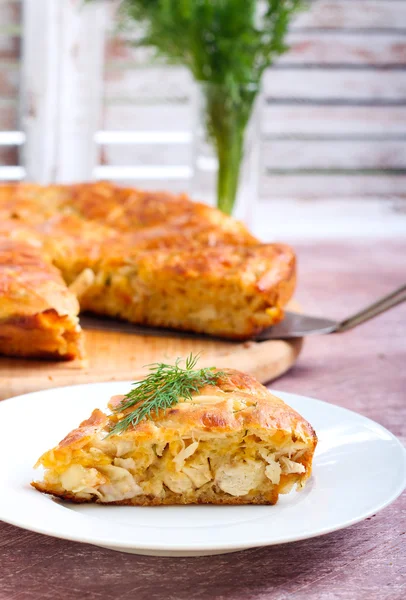 Savory cake — Stock Photo, Image