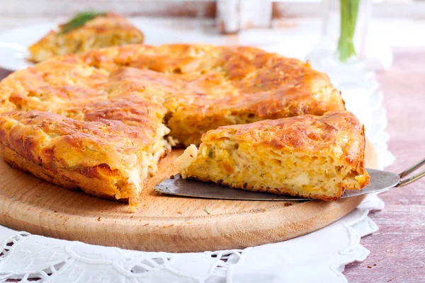 Savory cake — Stock Photo, Image