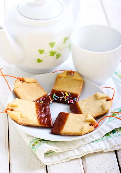 Homemade shortbread biscuits — Stock Photo, Image