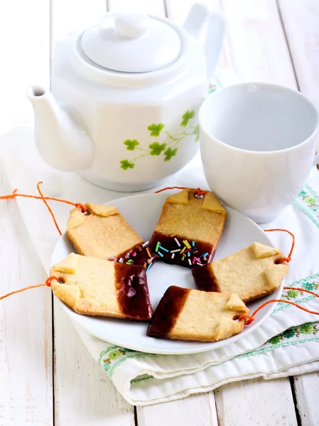 Homemade shortbread biscuits — Stock Photo, Image