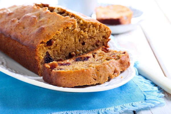 Date and coffee cake — Stock Photo, Image