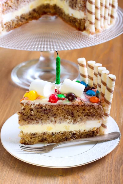 Banana layered cake — Stock Photo, Image