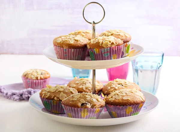 Low fat wholemeal muffins — Stock Photo, Image