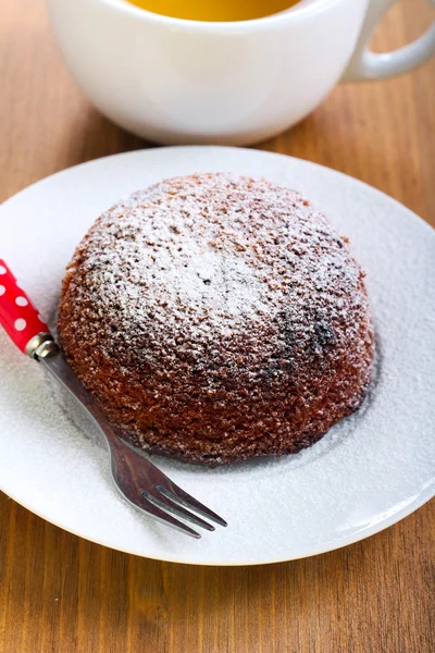 Dessert aus Beerenpudding — Stockfoto