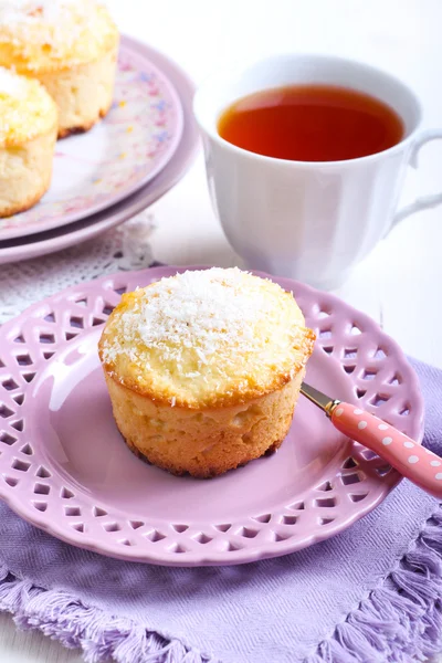 Torte al limone e cocco — Foto Stock