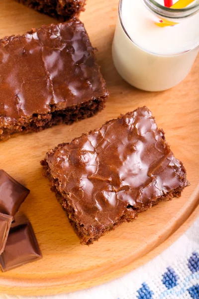 Barras de chocolate y avena — Foto de Stock