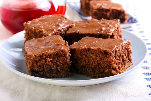 Barras de chocolate y avena — Foto de Stock