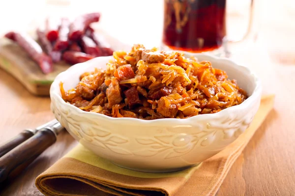 Braised cabbage — Stock Image Braised cabbage Royalty Free Stock Photos