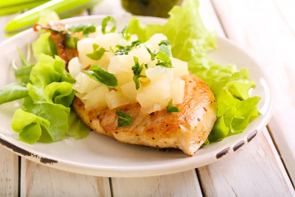 Pineapple chicken breast — Stock Photo, Image