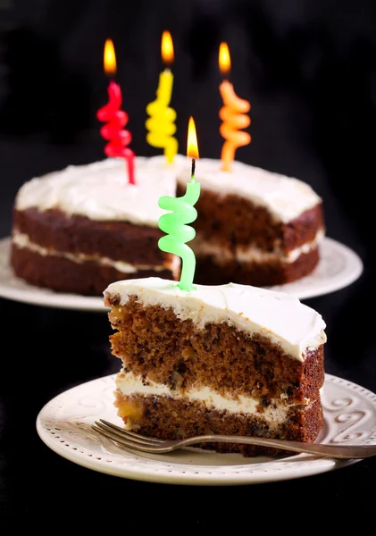 Hummingbird cake decorated as birthday cake Stock Picture