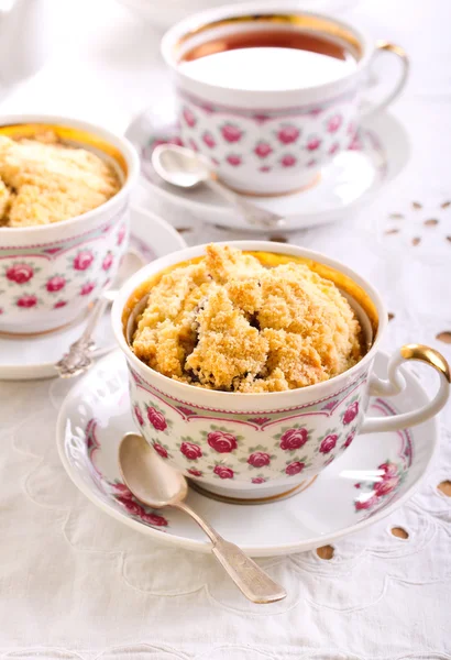 Berry crumble topping cupcakes — Stock Photo, Image