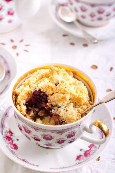 Berry crumble topping cupcakes — Stock Photo, Image