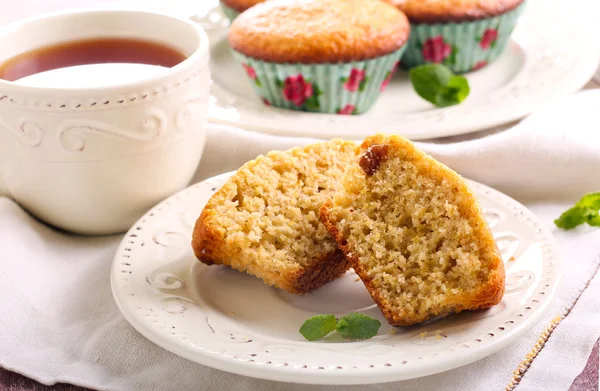 Bran and raisin muffins — Stock Photo, Image