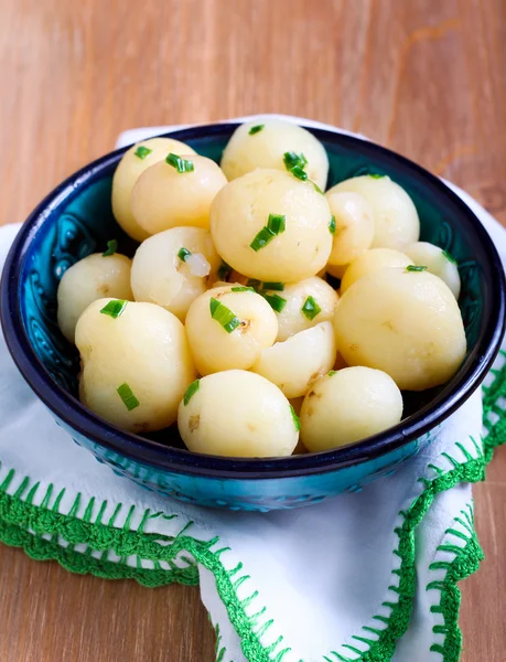 Teplá baby brambory — Stock fotografie