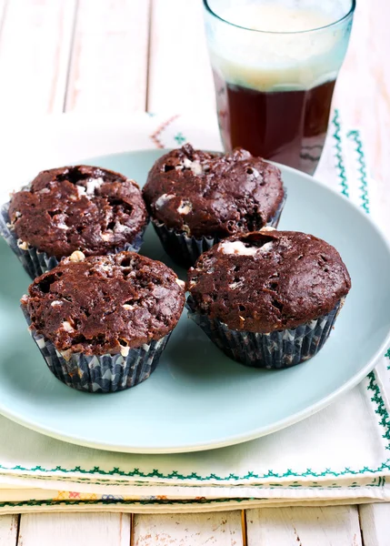 Rocky road muffins — Stockfoto