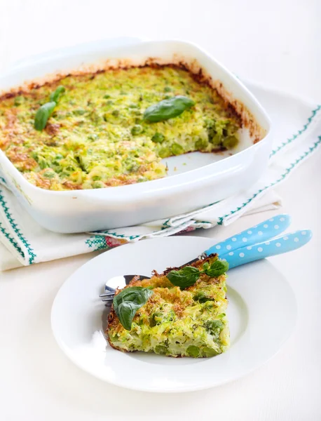 No crust quiche — Stock Photo, Image