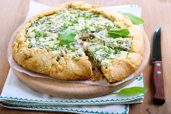 Galette de espinacas y feta —  Fotos de Stock