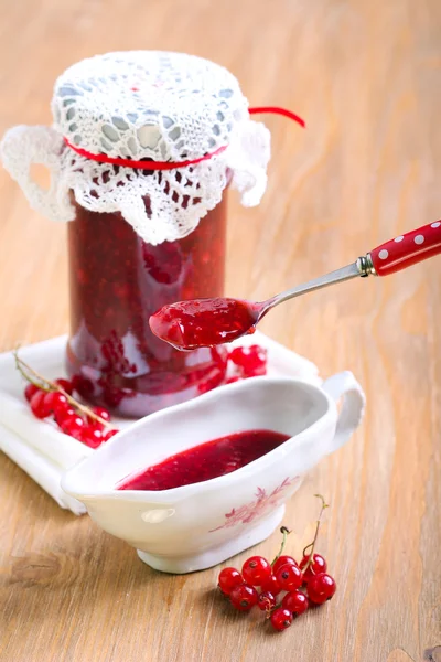 Salsa di gelatina di ribes rosso — Foto Stock