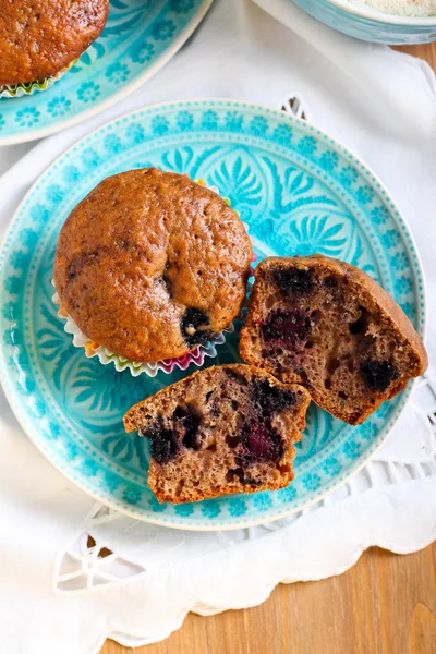 Chocolate muffins — Stock Photo, Image